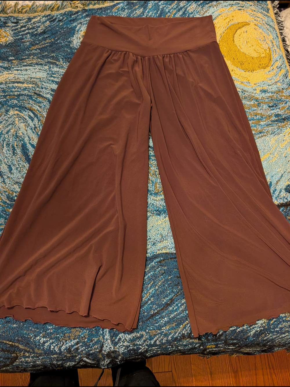 Andrea Quinn Women's Wide Leg Palazzo Pants — Brown